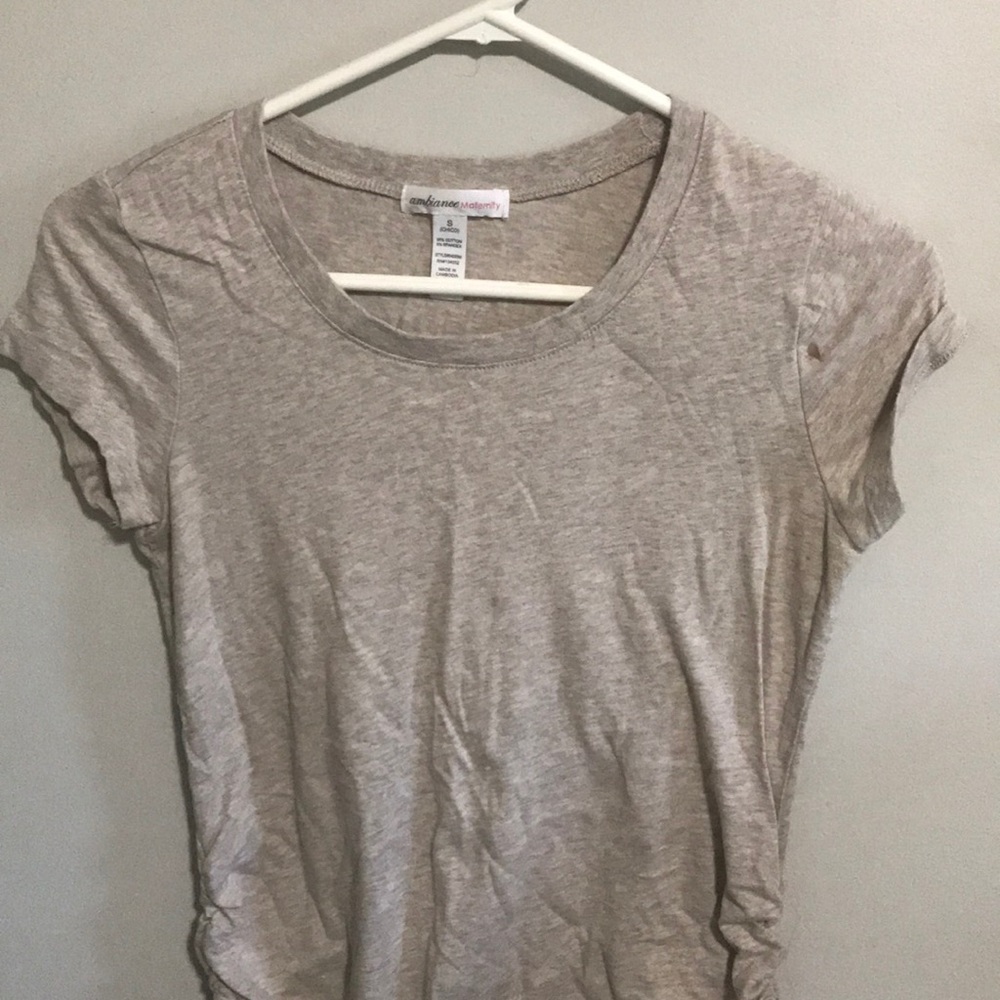 Beige maternity top